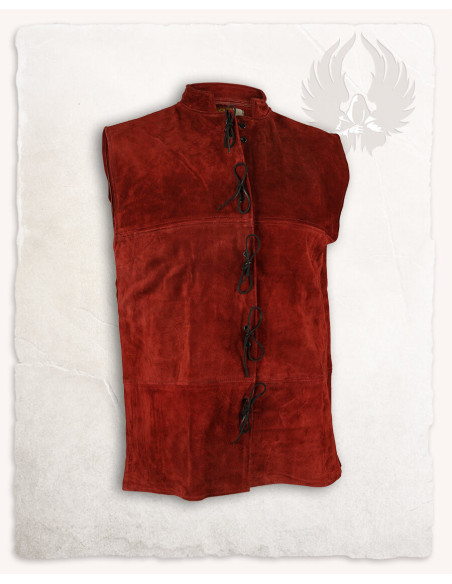 Laertes Renaissance Vest in burgundy...