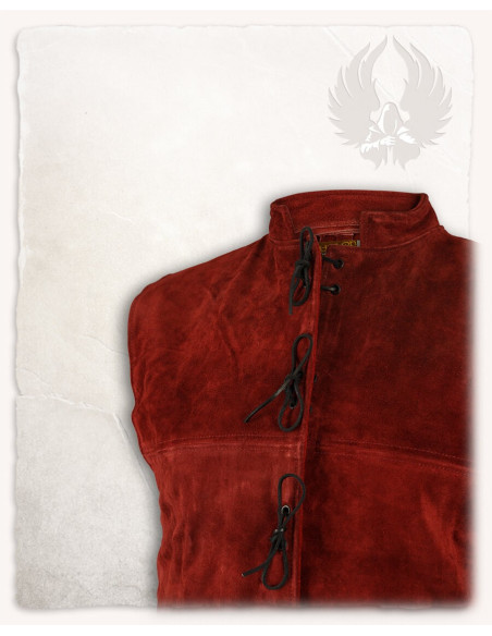 Laertes Renaissance Vest in burgundy...