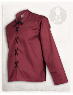 Leonardo medieval vest in burgundy color 2