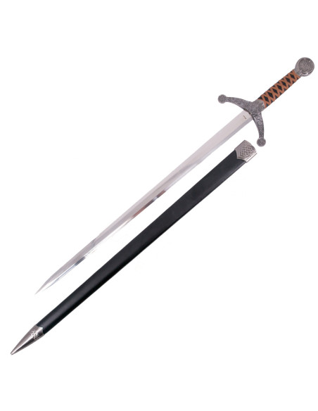 Sword with scabbard decorated with... Sword with scabbard decorated with...