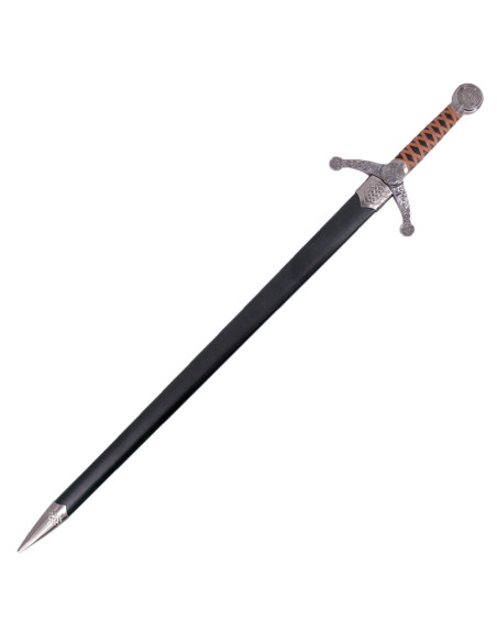 Sword with scabbard decorated with... Sword with scabbard decorated with...