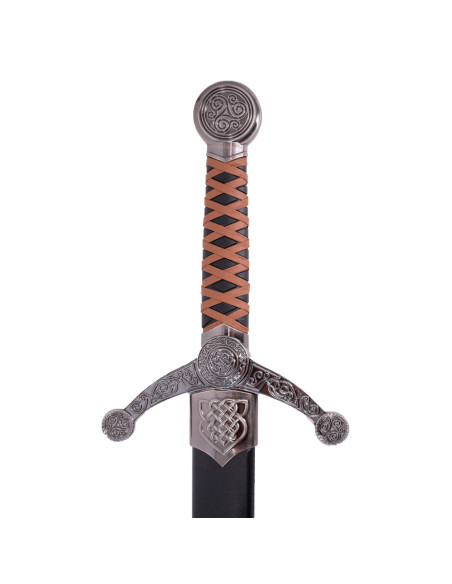 Sword with scabbard decorated with... Sword with scabbard decorated with...