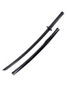 Black training katana, highly resistant ABS blade