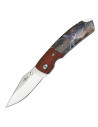 Third brand knife with 3D deer decorated handle (15.9 cm.)
