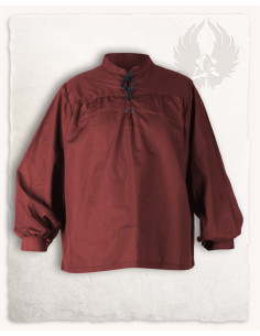 Medieval shirt Roland in Bordeaux, unisex
