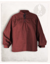 Medieval shirt Roland in Bordeaux, unisex