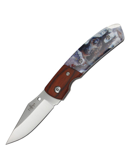 Third brand pocket knife decorated...