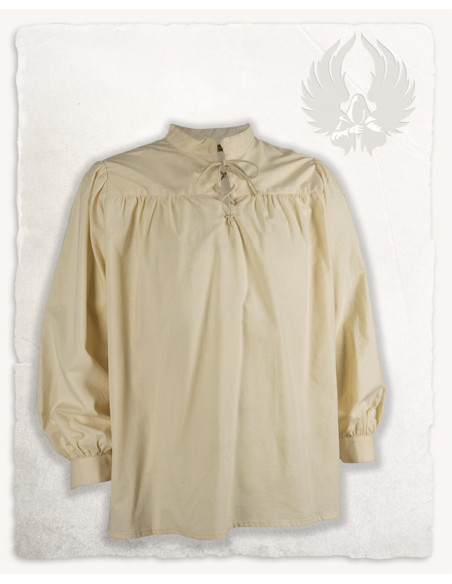 Roland Medieval Shirt in Cream, unisex