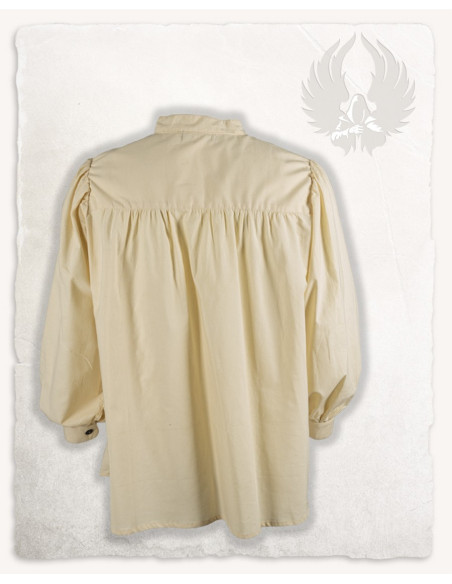 Roland Medieval Shirt in Cream, unisex