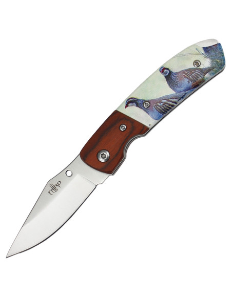 Third brand pocket knife decorated...