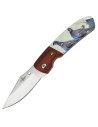 Third brand pocket knife decorated with 3D Partridge handle (15.9 cm.)