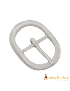 Set of 3 small oval steel buckles 2