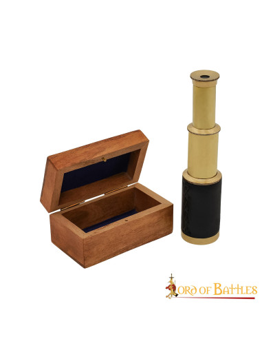 Pure Brass Mini Telescope with wooden box