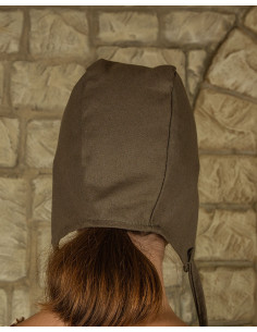 Classic medieval crespina in cotton - olive green 2