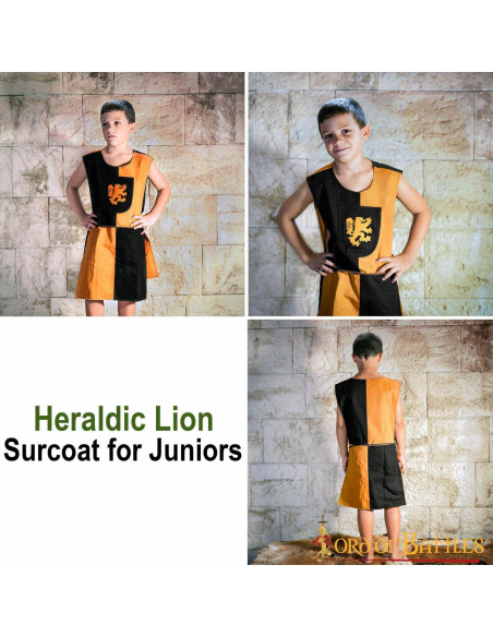 Lion Rampant shield child tabard,...