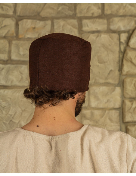 Medieval Raphael hat in brown