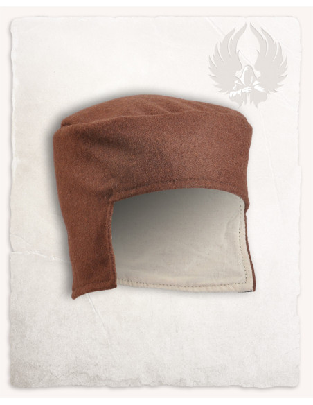 Medieval Raphael hat in brown