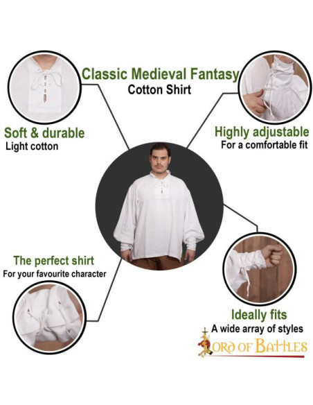 Classic or Renaissance pirate shirt,...