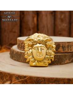 Medusa brass bag decoration 2