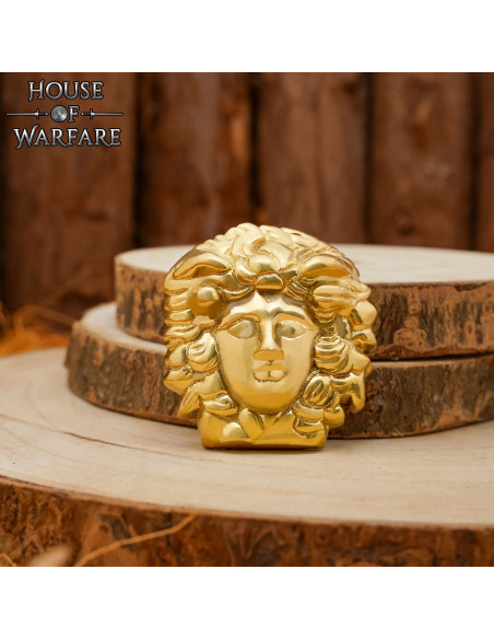 Medusa brass bag decoration