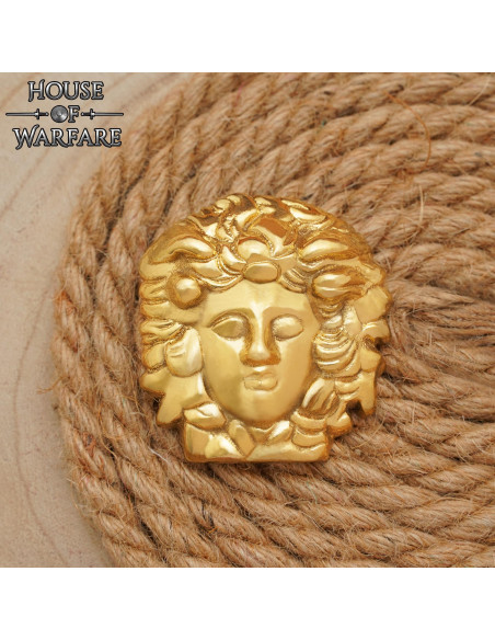 Medusa brass bag decoration