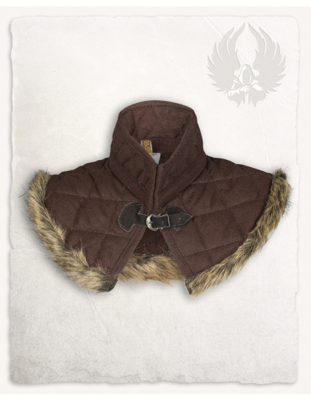 Nimue gorget in wool, brown