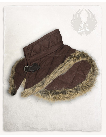 Nimue gorget in wool, brown