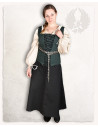 Medieval skirt in black cotton, Sina model