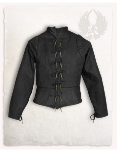 Tudor medieval doublet - Black
