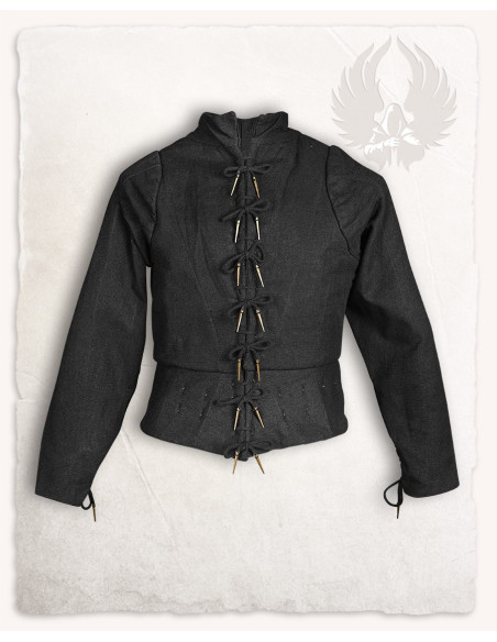 Tudor medieval doublet - Black