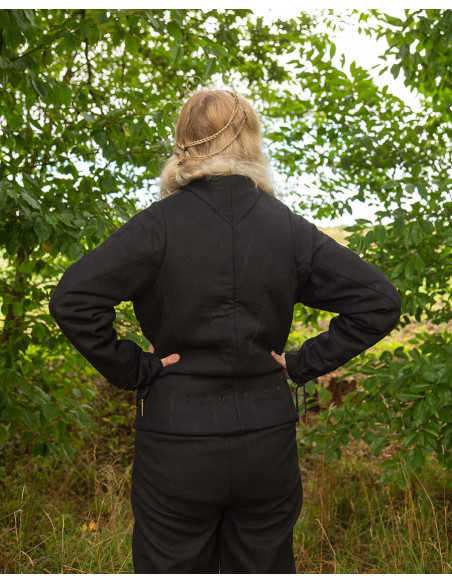Tudor medieval doublet - Black