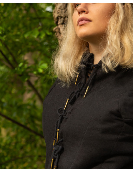 Tudor medieval doublet - Black