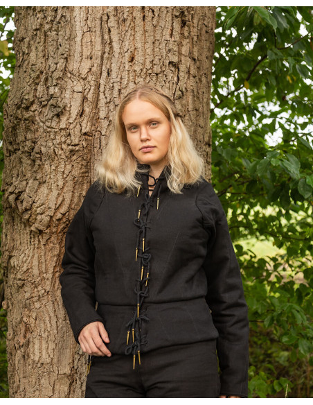 Tudor medieval doublet - Black
