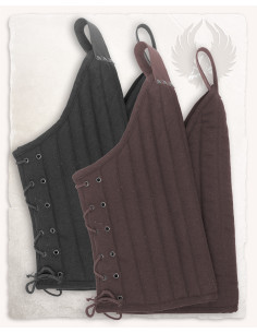 Leopold Padded Medieval Legguards - Brown 2