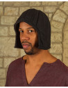 Medieval protective padded cap Arthur - black
