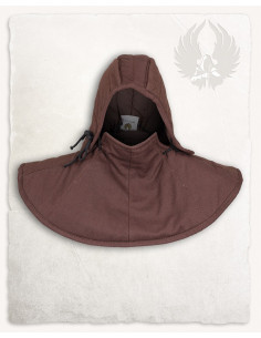 Matching Aulber Medieval Gorget and Guard - Brown