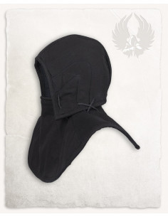 Matching Aulber Medieval Gorget and Guard - Black