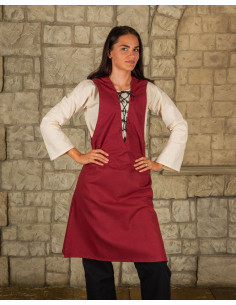 Sleeveless Leonora medieval tunic - Bordeaux