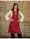 Sleeveless Leonora medieval tunic - Bordeaux
