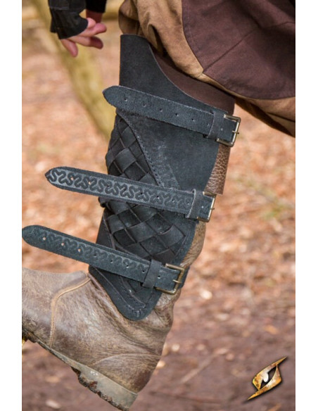 Black Suede Ranger's Greaves