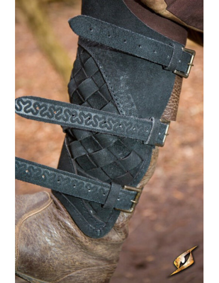 Black Suede Ranger's Greaves