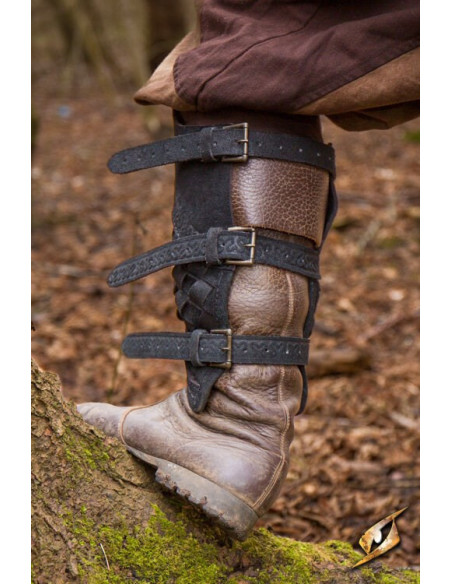 Black Suede Ranger's Greaves