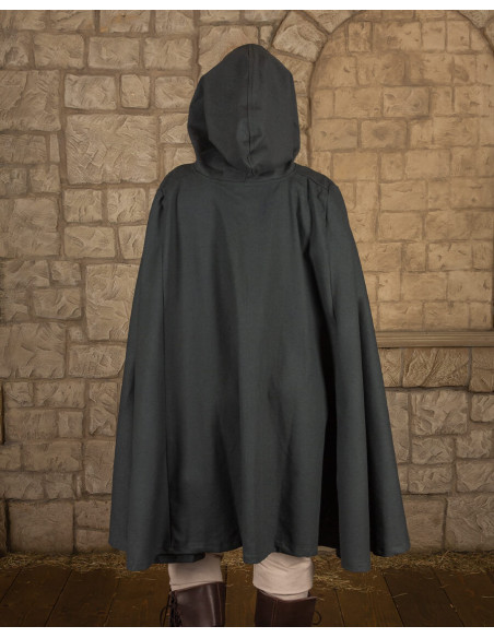 Medieval cloak, raven type, in canvas...