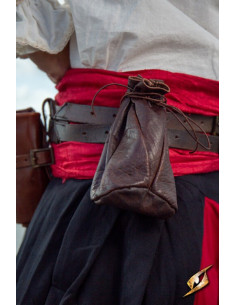 Brown leather pouch for coins Bounty Hunter