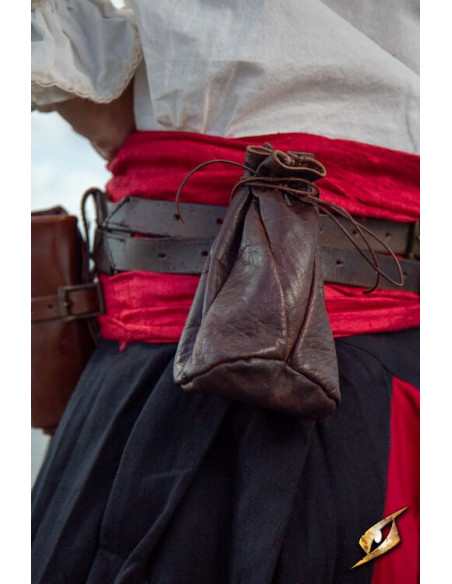 Brown leather pouch for coins Bounty...