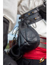 Black leather pouch for bounty hunter coins