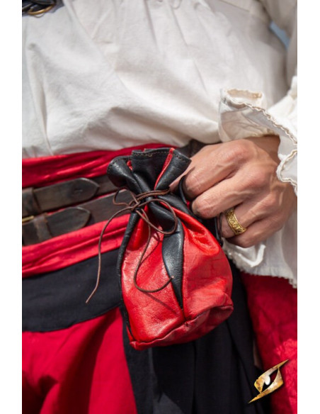 Black-red leather pouch for Bounty...