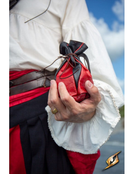 Black-red leather pouch for Bounty...