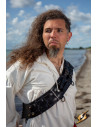 Pirate Adventurer shoulder strap baldric black leather