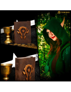 Brown leather journal By The Horde, World of Warcraft 2
